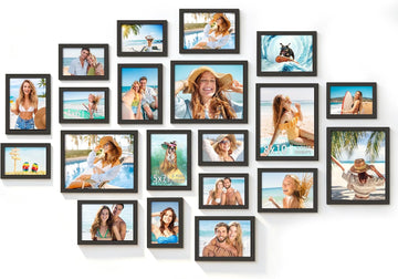 20 Pack Mixed Size Gallery Collage Frame Black - Set of 20