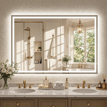 40"x 30" LED Bathroom Mirror with Lights