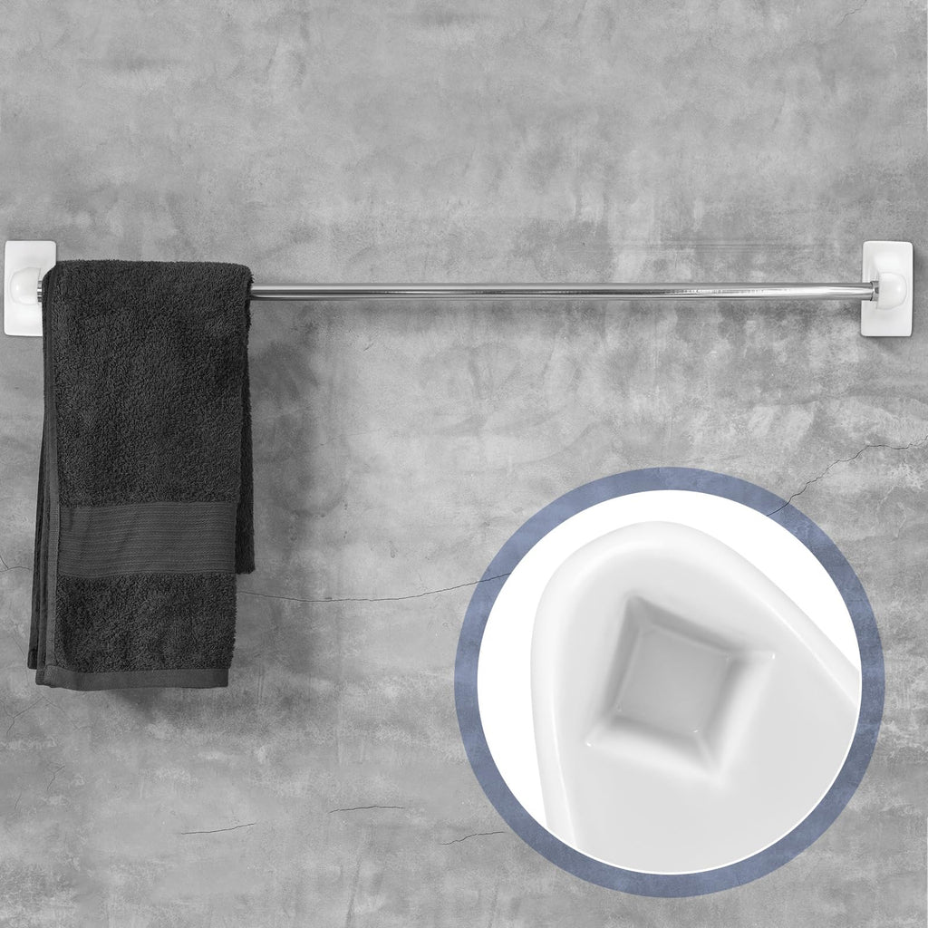 2 Pcs Ceramic Towel Bar Bracket Holder, Chalk White