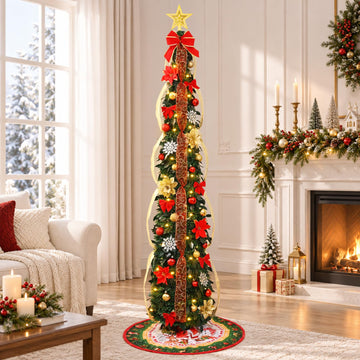 6Ft Pop Up with Lights, Prelit Decorations