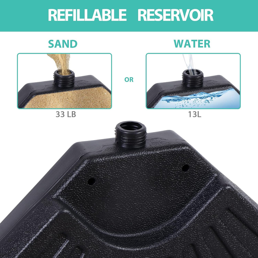 4 Piece Cantilever Offset Patio Umbrella Base