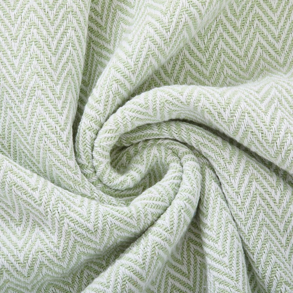 50x60 Throw Blanket - Soft and Breathable Cotton Throw Blanket, Chair - Decorative Blankets