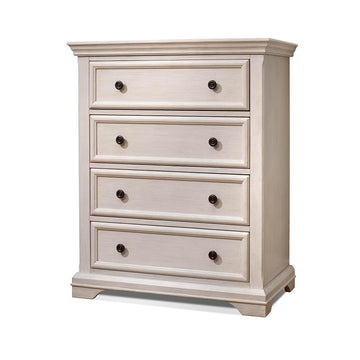 Baby Dresser in Brushed Ivory - Nursery & Kids Bedroom Furniture, Storage Drawers, Nightstand for Child's