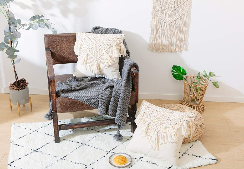 Cushion Covers Macrame Cushion Cover Woven Boho Cushion Cover