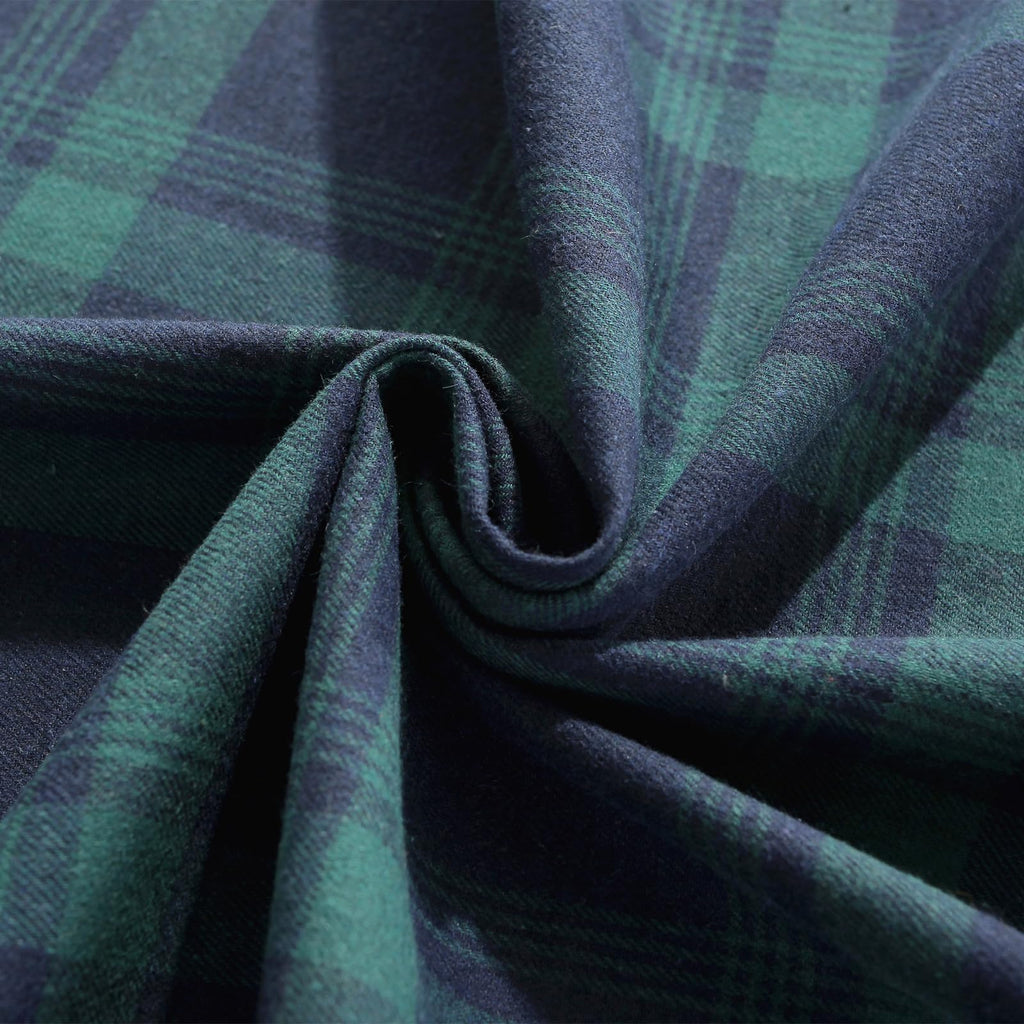 Dining Room Rectangle Fabric Tablecloth, British Style Plaid Print Tablecloth, Christmas & Holiday Table Cover.