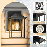 Outdoor Wall Lantern, Exterior Waterproof Wall Sconce Light Fixture