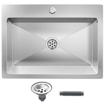 22 Inch Undermount Kitchen Sink, Stainless Steel Sink