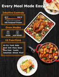 Bravo XL Pro Air Fryer Toaster Oven, Improved 100% Super Convection, Quicker & Crispier Results, 100 Presets, Multi