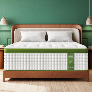 Medium Firm Cal King Mattress 13 Inch, Hotel Collection Hybrid Mattresses -Targeted Lumbar & Shoulder Support for