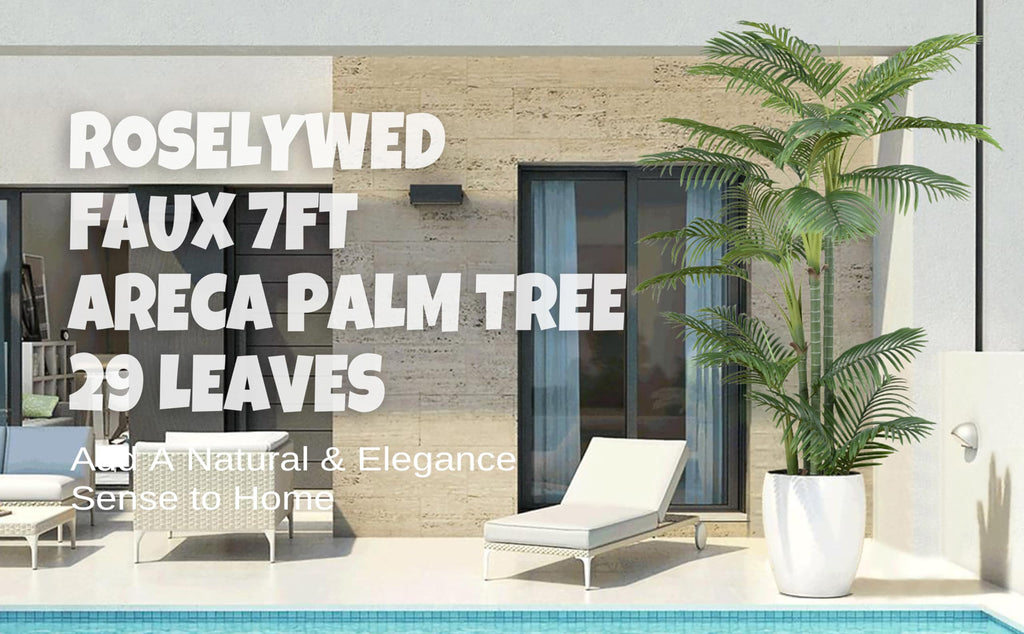 Artificial Areca Palm Tree 7FT with 29 Leaves & 4 Trunks