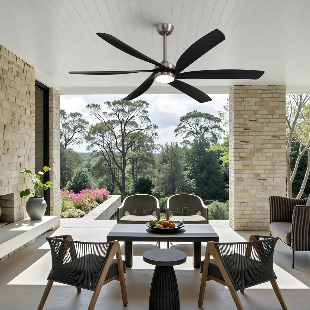 64 Inch Ceiling Fans with Lights,Indoor and Outdoor Modern Ceiling Fans with Lights and Remote