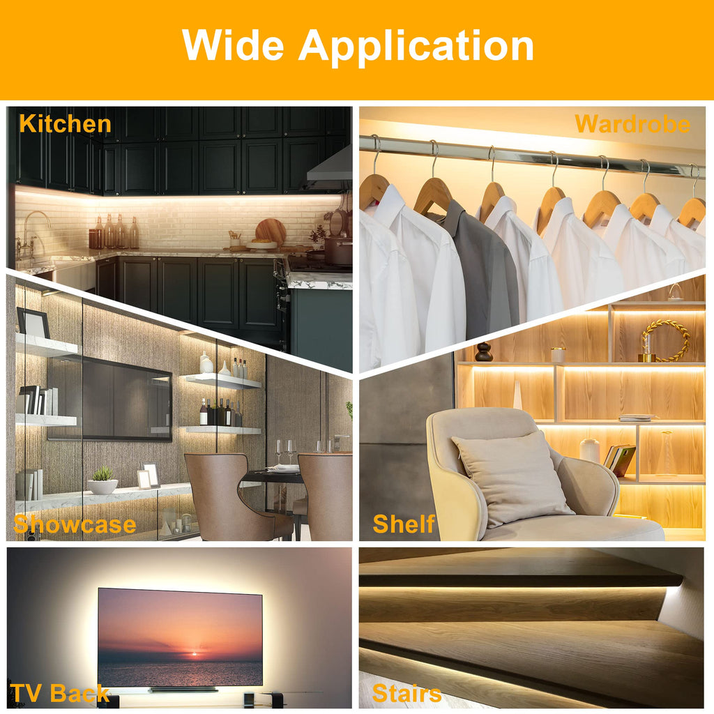 10 PCS 20in Under Cabinet Lighting Kit