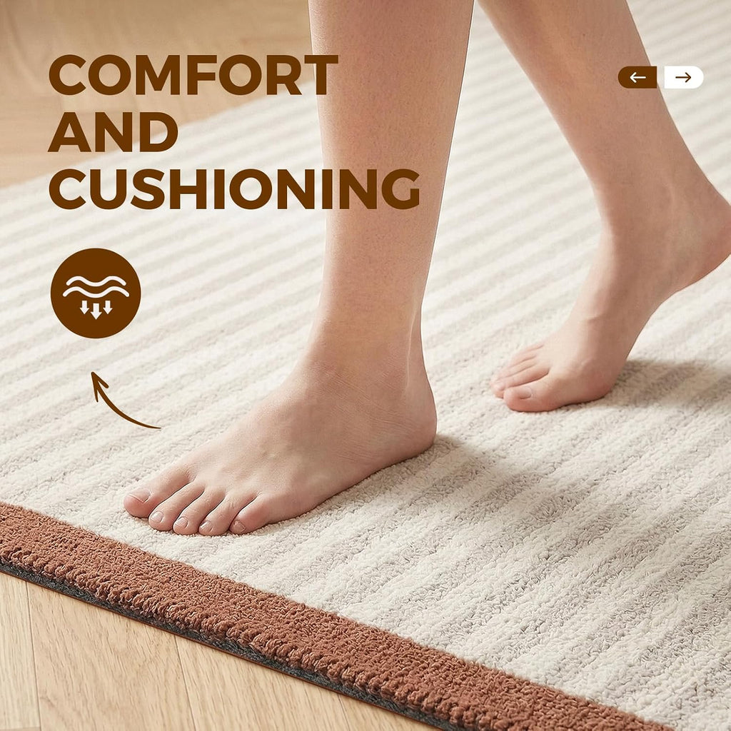Rug Pad 9 x 12 Ft Non-Slip, Felt and Natural Rubber Backing, 1/4" Thick, Cushioned Gripper Pads, Keep Rugs in Place - Set of 108