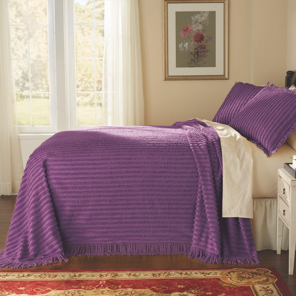 Chenille 100% Cotton Bedspread
