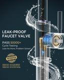 Kitchen Faucets with Pull Down Sprayer, Brushed Nickel High Arc Single Handle Stainless Steel Bar Sink Faucet with