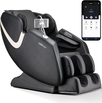 2026 Massage Chair Full Body, AI APP Control Shiatsu Zero Gravity Massage Chair with Foot Roller, Back Calf Heated