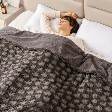 Heated Blanket Twin, 62"x84" Electric Blanket with 10 Heat Levels & 1-12H Adjustable Auto Off, Faux Fur and Sherpa