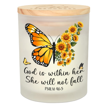 Christian Gifts for Women Faith - Vanilla Lavender Candle 10 oz