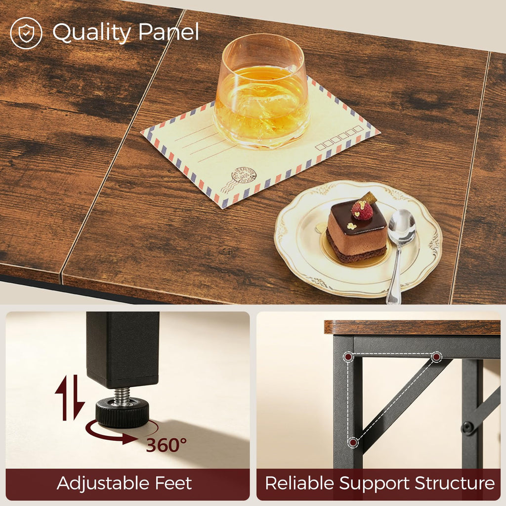 Bar Table, 35.4-Inch Counter Height Pub Table, Cocktail Table
