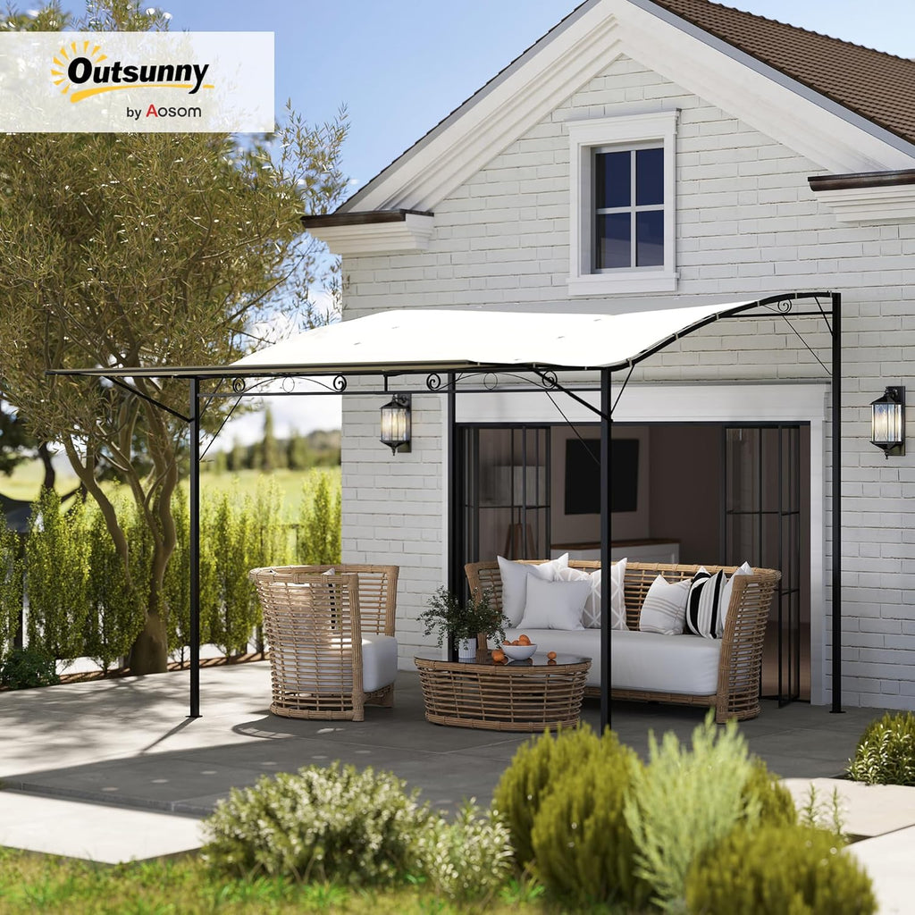 10' x 8' Outdoor Pergola and Patio Gazebo, Extendable Side A - Image 2