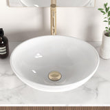 KES Bathroom Vessel Sink, 16" x 13" Oval Vessel Sink for Bathroom Vanity Countertop
