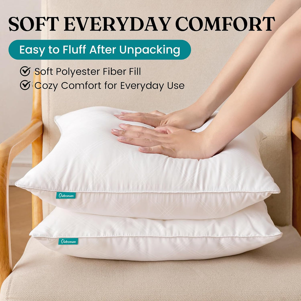 12x20 Lumbar Pillow Inserts, Soft Decorative Couch Cushion - Set of 2