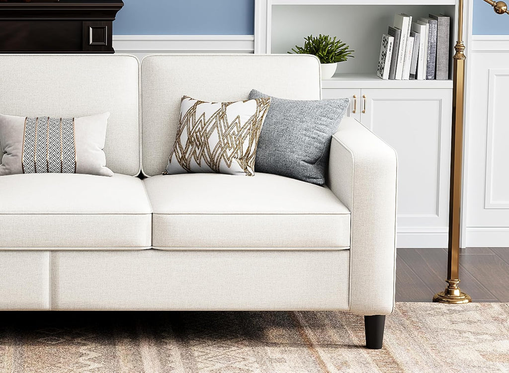 Sectional Couches for Living Room Convertible 3 Seater Sofas 78" L Shaped Couch with Removable Storage Ottoman Modern