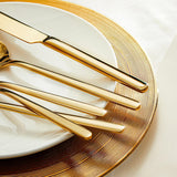 Gold Silverware Set, 20-Piece Flatware Cutlery Set for 4