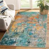 5x7 Washable Modern Abstract Area Rug, Colorful Non-Slip Carpet for Living Room Bedroom