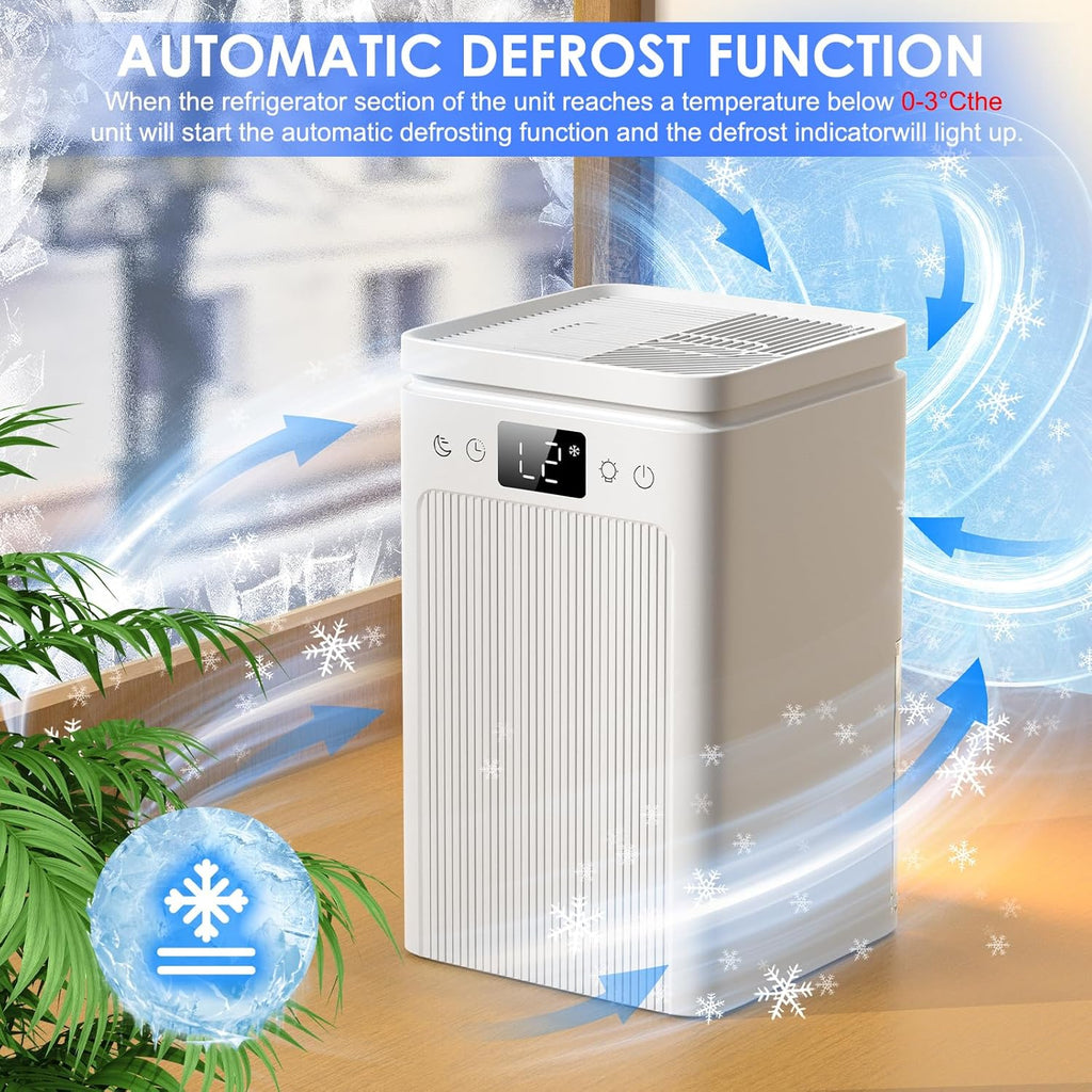 Dehumidifier,75 OZ Water Tank, Quiet Dehumidifiers for Home,Basement, Bedroom,Bathroom, RV,Closet with Auto Shut Off