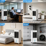 Portable Air Conditioners, 3-IN-1 Evaporative Air Cooler,Cooling Fans that Blow Cold Air with 60° Oscillation