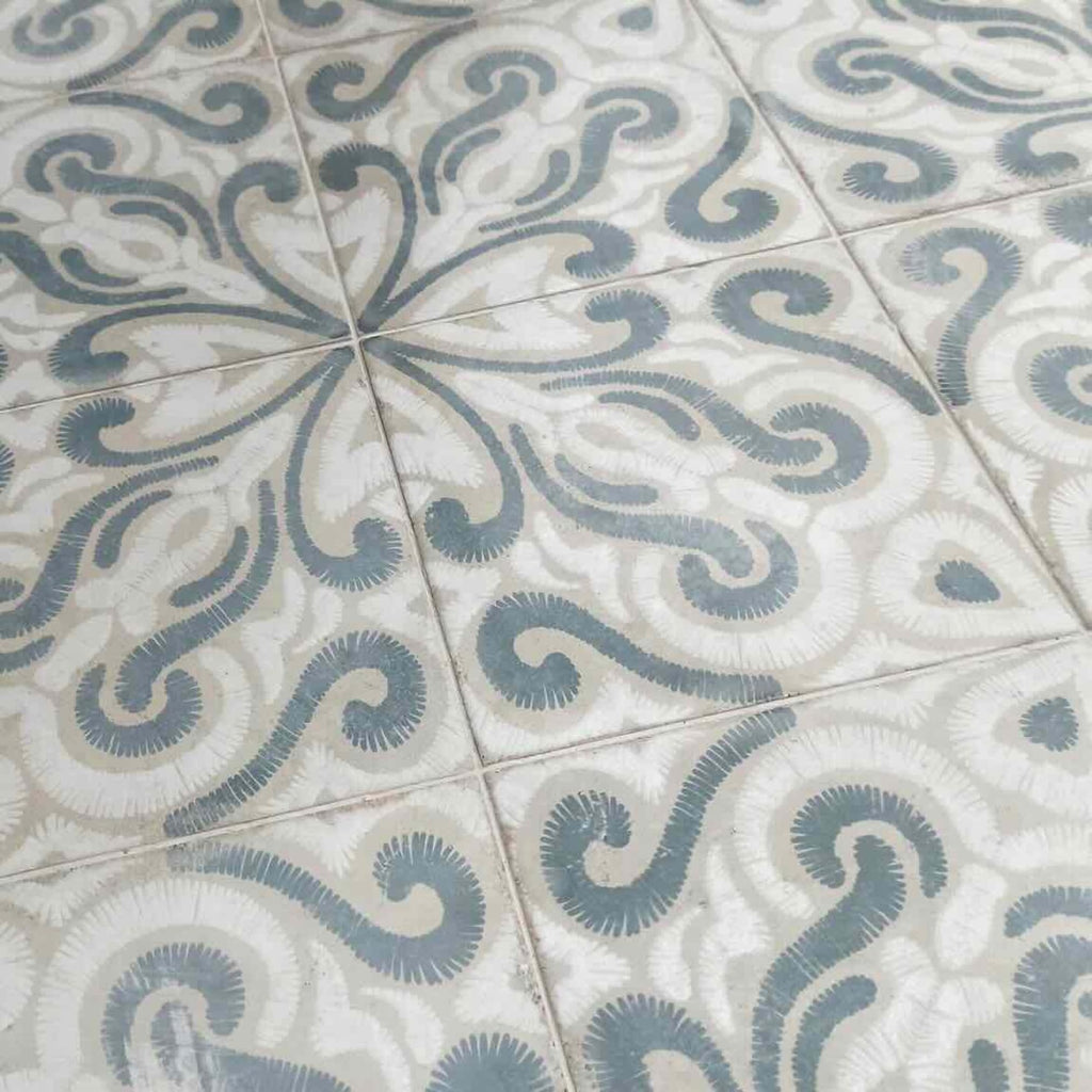 8x8 Encaustic Look Matte Porcelain Tile for Wall & Floor, Decorative Bathroom, Kitchen Backsplash, Shower, Fireplace