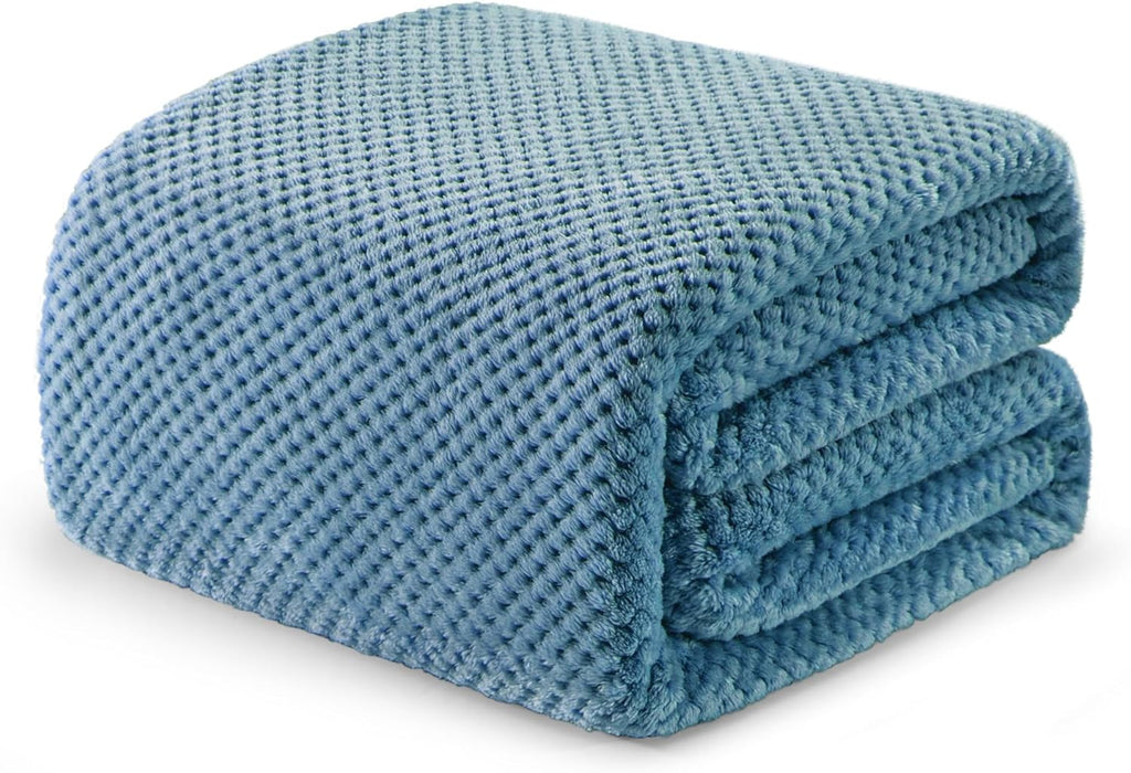 Fleece Throw Blanket Extra Large, Super Soft and Warm Blankets, Cozy, Fuzzy and Lightweight (Slate Blue, 50x70 Inches)