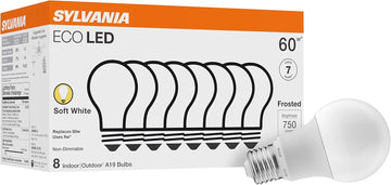 LED Light Bulb, A19 60W Equivalent, Efficient 9W, 7 Year, 750 Lumens, 2700K, Non-Dimmable, Frosted, Soft White