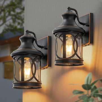 2-Pack Outdoor Wall Lights, Porch Lights, Waterproof Outdoor Wall Sconce