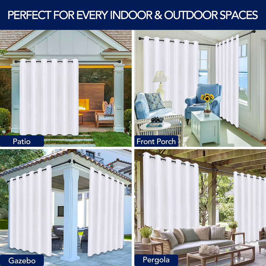 Outdoor Curtains Waterproof Weatherproof Outside Curtains