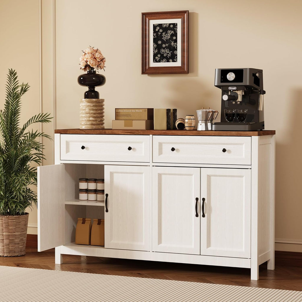 Farmhouse Kitchen Sideboard Buffet Cabinet with Storage