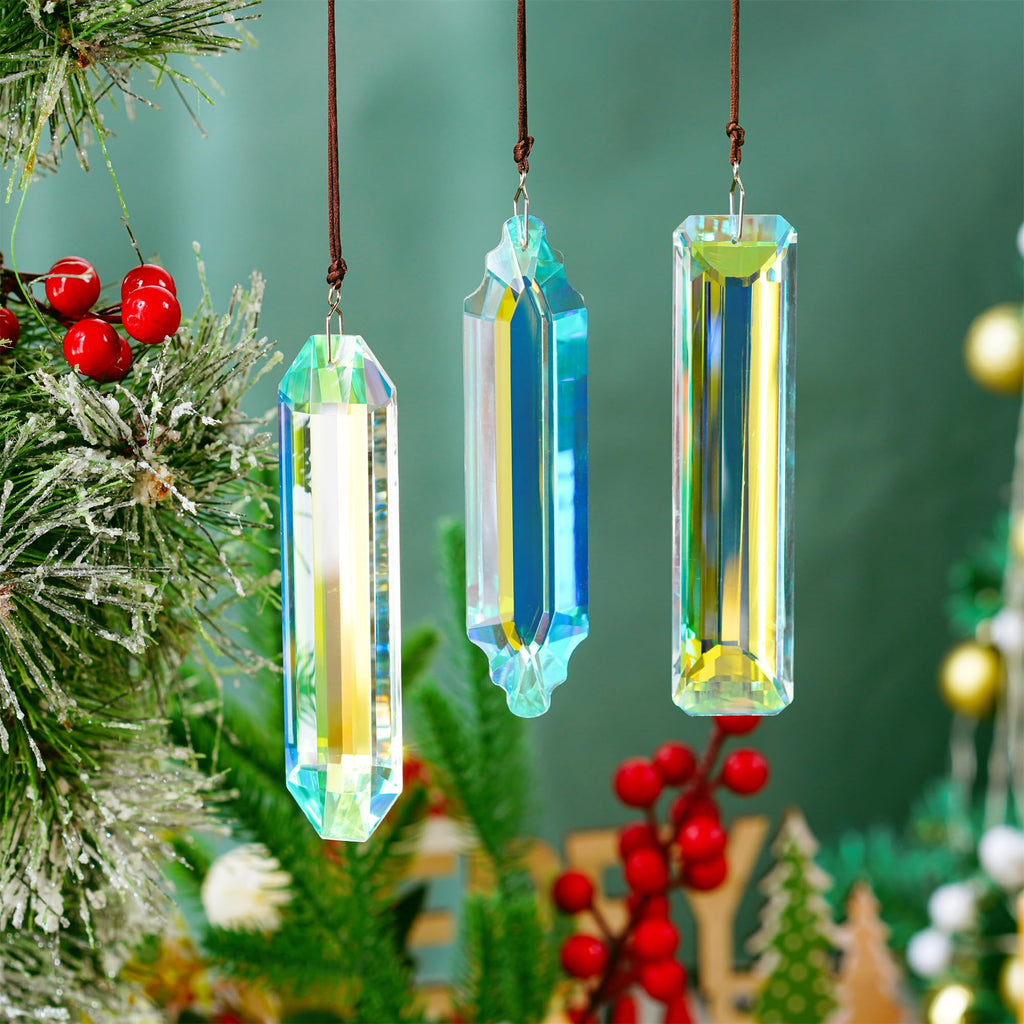 3 Pack Crystal Suncatcher Prism, Window Hanging