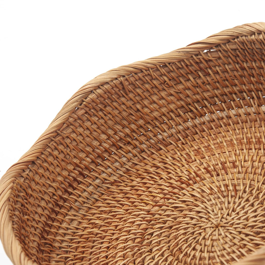 Bread Baskets Round Woven Fruit Bowls Key Holders Stackable for Storage, Snack, Fruit, Vegetable Natural Set of 3