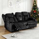 Power Recliner Loveseat for Living Room, Loveseat Sofa with Center Console, USB Type-C Port