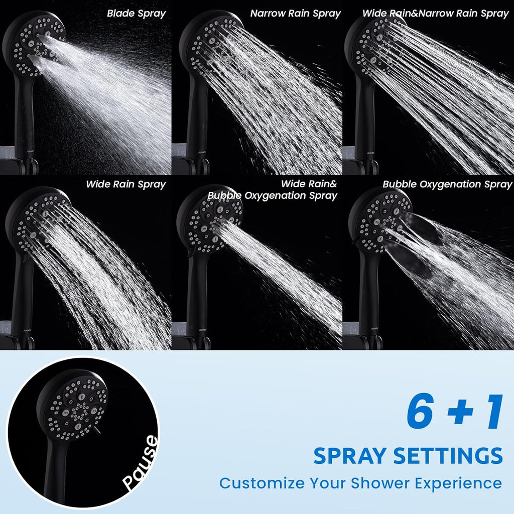 Upgraded Dual Shower Heads Combo, 10 inch Filtered Shower Head with Handheld, 3-Way Rain Shower Head with Filters