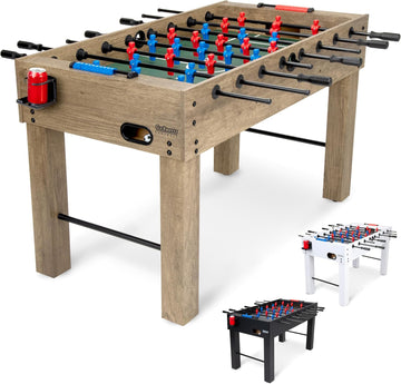 54 Inch Full Foosball Table for Adults - Perfect for Home, Office or Game Room - Choose Color