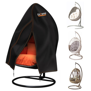Patio Egg Chair Cover Glider Covers Waterproof, Black