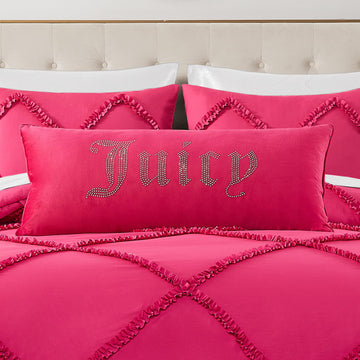 Silver Rhinestone Decorative Pillow - Premium Throw Pillow - Living Room and Bedroom Décor - Hannah 16" x 36", Hot