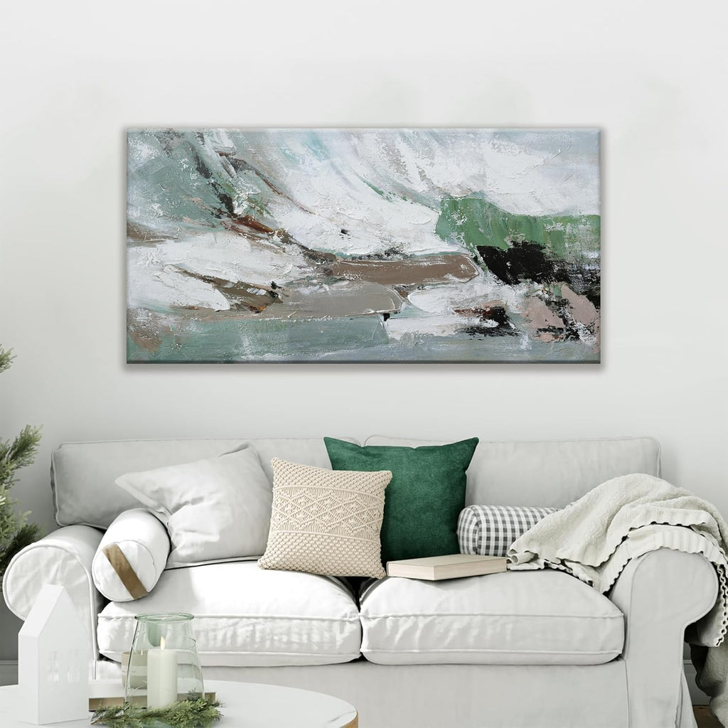 Canvas Wall Art Decor Large Canvas Wall Art Abstract Art Modern Green Wall Art Decor Colorful Abstract Wall Art