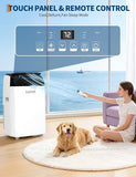 14000 BTU Portable Air Conditioner, 3-in-1 Indoor AC Unit with Cooling, Dehumidifier, Fan, 24-Hour Timer