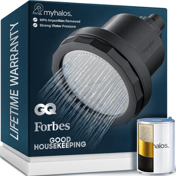 Filtered Shower Head for Hard Water Filter - High Pressure, Removes Chlorine