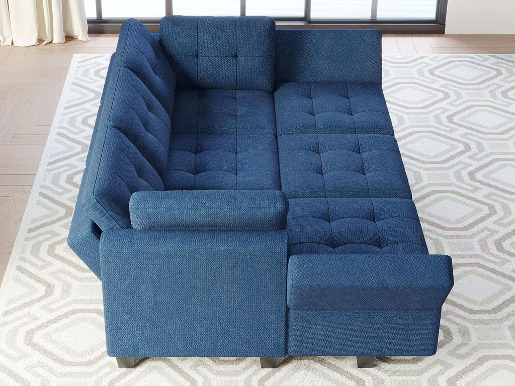 Modular Sectional Sofa with Storage Sectional Sleeper Couch Modular Sofa Bed Blue