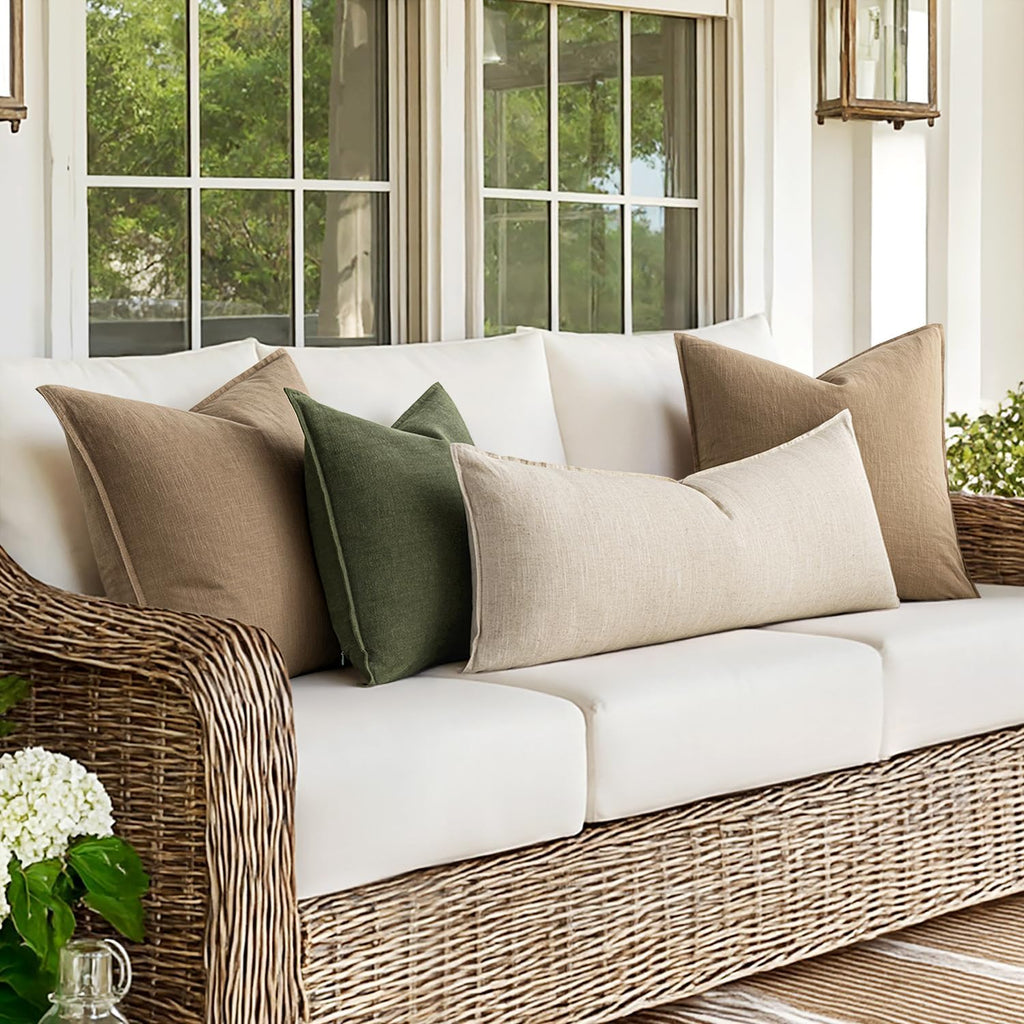 Decorative Long Lumbar Throw Pillow Cover
