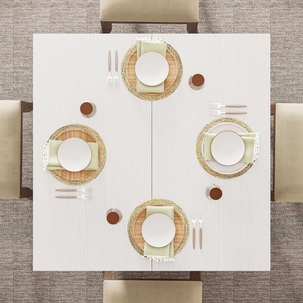 Square Dining Table for 4, 31.5" Farmhouse Small Kitchen Table